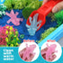 Kaelinda 3-4 5-8 8-12 Axolotl Sensory Bin for Kids - Axolotl Toys Sand Sensory Toy with Lid, Art and Craft Axolotl