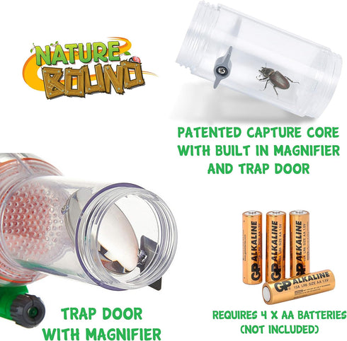 3 12 Nature Bound Bug Catcher Toy | Eco-Friendly Bug Vacuum, Catch and Release | Ages to Indoor/Outdoor Play Toy |