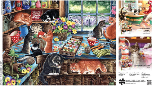 Buffalo Games - Irina Garmashova-Cawton - in The Garden Shed - 750 Piece Jigsaw Puzzle for Adults - Finished Size 24.00