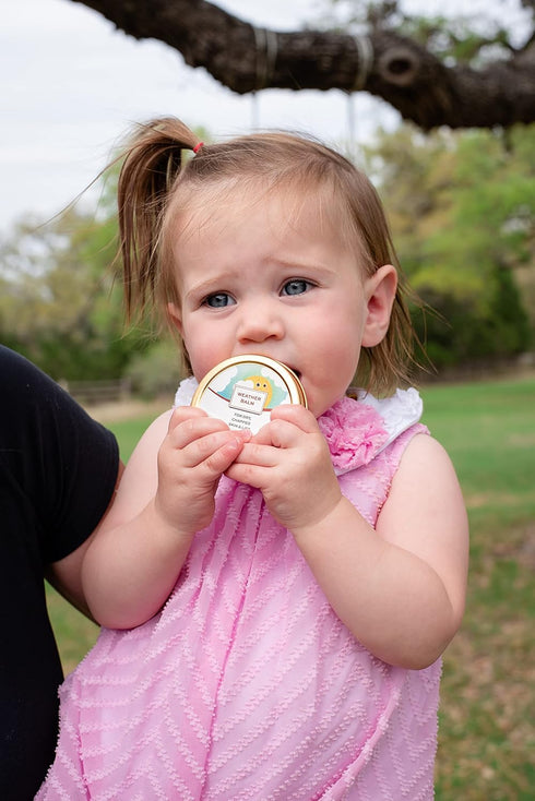 Set Punkin Butt Teething Oil and Baby Weather Balm for Sore Gum Relief and Dry Chapped Skin from Drool Rash | All