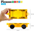 PicassoTiles Magnetic Car Play Set - Action Figures for Kids 3+ - STEM Building Block Vehicle Toy