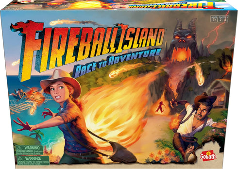Goliath Fireball Island Board Game - Unique Game Board and Components for 2-4 Players Ages 7 and Up