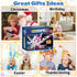 2 Intoypad Unicorn Collision Transforming Cars Toy for Girls Boys, Magnetic Cars Transform into Magical Unicorn