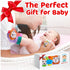 Baby Rattle Set with Cotton Socks and Wrist Strap, Infant Sensory Toys for 0-12 Months, Gifts for Boys and Girls