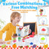 Set 27 3+ PLAY Smoothie Maker Toy Blender - Pcs Pretend Play Kitchen Appliance for Kids with Realistic Action, Light