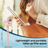 4 AMTIFO Pink Stroller Fan - USB Rechargeable, Quiet Cooling, Adjustable Speeds, Portable Baby Fan for Strollers, Car
