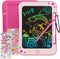 TEKFUN 8.5 Inch LCD Writing Tablet, Kids Doodle Board with Stickers, Colorful Drawing Tablet for Girls 3-7 Years (Pink)