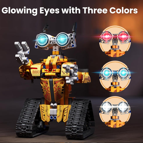 Sillbird 8-12, Set (468 Robot Building Kit with Remote Control STEM Gifts for Boys Age Technic Buildable Coding Robotic