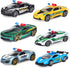 Oriate 1:64 Die-Cast Metal Police Car Toy Set - Collectable Police Sports