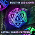 Set 4 1 FONVGOGO Light Up Dice D and D for Dungeons and Dragons in Color, Cool LED DND Dice with Charging Box