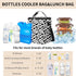Pack, 6 9 Breastmilk Cooler Bag with Ice Fits Baby Bottles Up to Ounce Insulated Baby Bottle Bag, Breast Milk Cooler on
