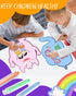 Set 24 NewFamily Kids Art Chalk - Color Dustless Chalk with Cute Magnetic Drawing Board, Creative Gift for Boys