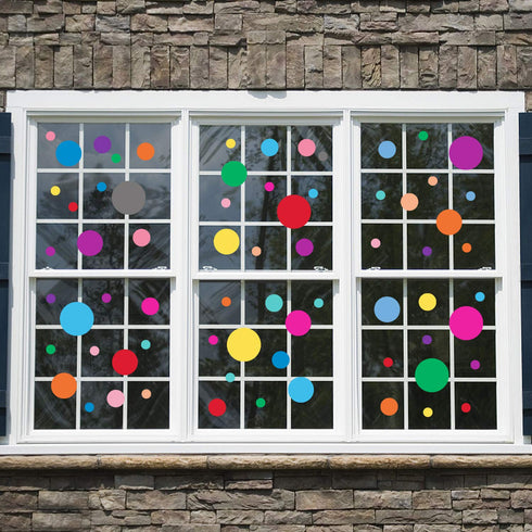 PARLAIM Polka Dot Wall Stickers for Bedroom Living Room - 130 Circles Decals for Kids Boys and Girls