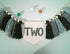 WAHAWU 2nd Greenery Birthday High Chair Banner - Nature Highchair Banner, Two Wild Party Banner, Tassel Bunting