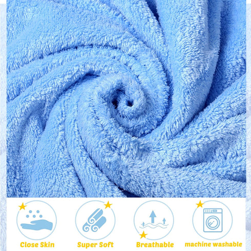 6 Pack 30 30 Inch Chumia Baby Bath Towel Coral Fleece Soft Absorbent Newborn Hooded Towel for Kid x Toddler Bath
