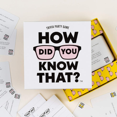 Trivia Party Game - Hygge Games How Did You Know That? in White