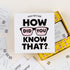 Trivia Party Game - Hygge Games How Did You Know That? in White