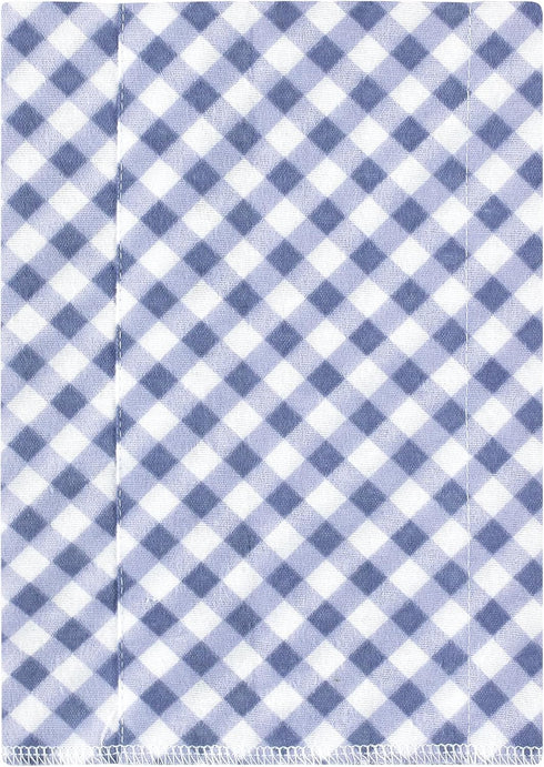 Hudson Baby Unisex Cotton Flannel Burp Cloths - Pink Blue Pretty Floral 4 Pack, One Size