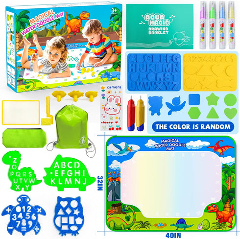 GORISPI 40 32 Inch 3 4 5 6 7 8 Water Doodle Mat, x Mess Free Drawing Mat, Educational Toy for Years Old Boys Girls