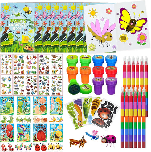 Generic 85 Pcs Insects Bugs Party FavorsButterfly Bee Ladybug Spring Party Supplies with