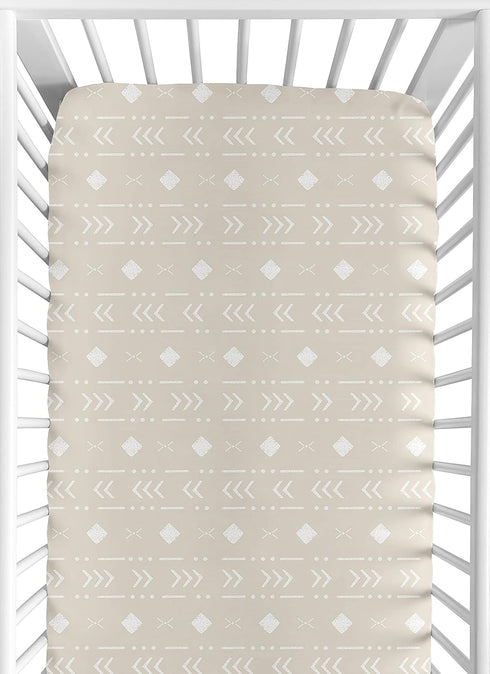 Sweet Jojo Designs Boho Aztec Geometric Boy or Girl Fitted Crib Sheet