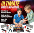 Liberty Imports Ultimate 32-Piece Wrestling Miniature Toys for Kids, Wrestler Figures with 2 Rings