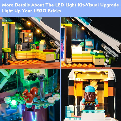 VONADO LED Light Kit for Lego Ski and Climbing Center 60366, DIY Creative Lighting Set Accessories