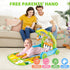 4-in-1 Tummy 0-3-6-9-12 Baby Gym Play Mat with Learning Walker, Time Mat & Baby Push Toys for Newborn Infant Month Boy