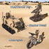 Playset Army Toys, Kids Military Battle with Army Men Action Figures, Army Vehicles, Tank, Truck, Boat, Motorcycle