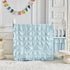 Set Ruffled Crib Bedding Baby Boho Quilted Comforter with Fitted Sheet and Bed Skirt - Cute Soft Breathable Seersucker