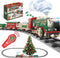 JQ JUQU Remote Control Electric Train Set with Real Steam, Lights &