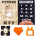 SUKOON Monthly Milestone Blanket for Baby Boy/Girl | Basketball Theme | Includes