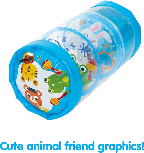 Kidoozie Jumbo Roller - Animal Friends Tummy Time Toy for Infants and Toddlers Ages 6-18 Months