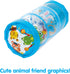 Kidoozie Jumbo Roller - Animal Friends Tummy Time Toy for Infants and Toddlers Ages 6-18 Months