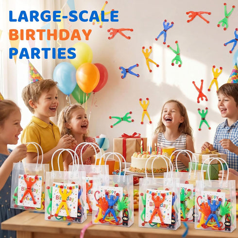50PCS Set 3+, Shindel Stretchy Wall Climbers for Easter Egg Fillers, Climbing Man Sticky Toy Fidget Toys Party Favors
