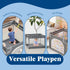 36"x36", Jixrolyn Small Playpen for Babies and Toddlers, Soft Breathable Mesh, Anti-Slip Base, Mini Baby Play Yard
