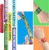 Blulu 40 Pcs Video Game Slap Bracelets, Pixelated Party Wristbands, Snap Bracelets for Kids, Gamer Birthday Party
