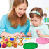 123 3-5,Montessori UdoUto Wooden Alphabet & Number Stamps for Kids, Essential ABC Learning Stampers for Ages