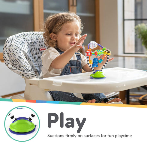 Nuby Silly Spinwheel Toy with Suction Base - Interactive High Chair Toy for Babies and Toddlers (6+ Months)