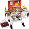 STACTCUTE Kids BBQ Grill Playset with Realistic Steam, Sound & Lights - 60Pcs