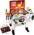 STACTCUTE Kids BBQ Grill Playset with Realistic Steam, Sound & Lights - 60Pcs