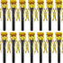 Skylety 18 Pcs Party Blower Noisemakers, Gold Musical Blowouts for Halloween, Christmas, New Year, Birthday Party