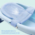Universal Adjustable Baby Bath Tube Support Mesh Net, Soft Breathable Shower Pad for Infants (Blue)