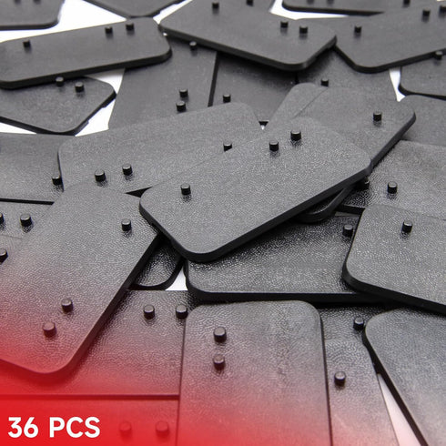 36 Pieces Multi-PEG 6 inch Action Figure Display Stand Base,Model Support Stand Compatible with 1/12 Scale Star Wars Black Series Figure Toy