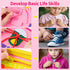 12-Page Toddler Busy Board Montessori Toys, Busy Book for Kids, Quiet Educational Activity Book, Learning Sensory Toys