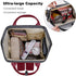SONGTING Backpack Mommy Daypack Black and White Checkered Flags Diaper Bag Travel Waterproof Bag Nappy