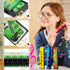 12Pcs Harmonicas,16 Kids Holes Cartoon Harmonica Toy with Double Row for Toddlers,Beginners,Musical Instrument,Easter