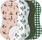SmoothNovelty 5 Pack Mallard Duck Pattern Baby Burp Cloths Soft Absorbent Burping