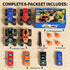 TOPMVP 8 Pack Set, 4 3 4 5 6 7 8 Monster Trucks & Die-cast Metal Cars Toy Powered Push and Go Battle Vehicles, DIY