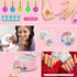 PUPPSITTY Set 7-12 Kids Nail Polish for Girls,All-in-One Nail Art Kit for Kids with Nail Dryer & DIY Decorations